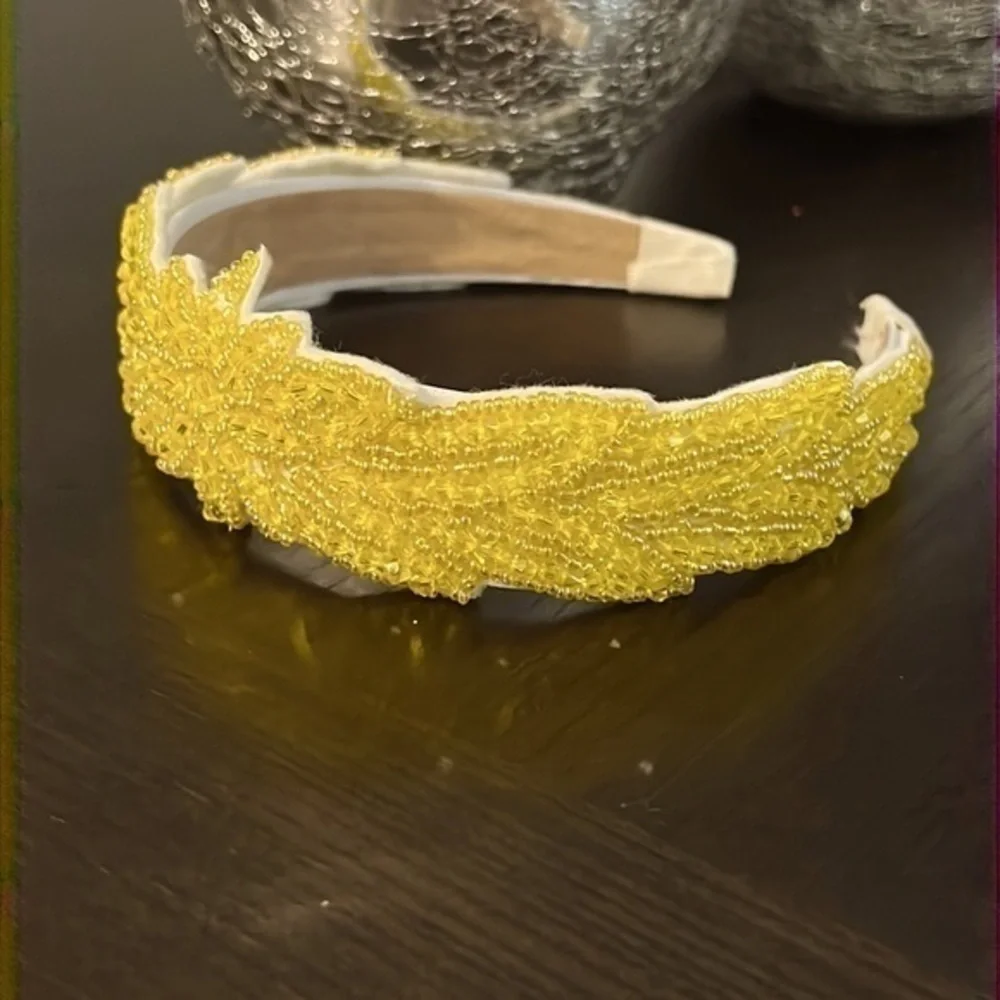 Sunny Yellow sequin headband